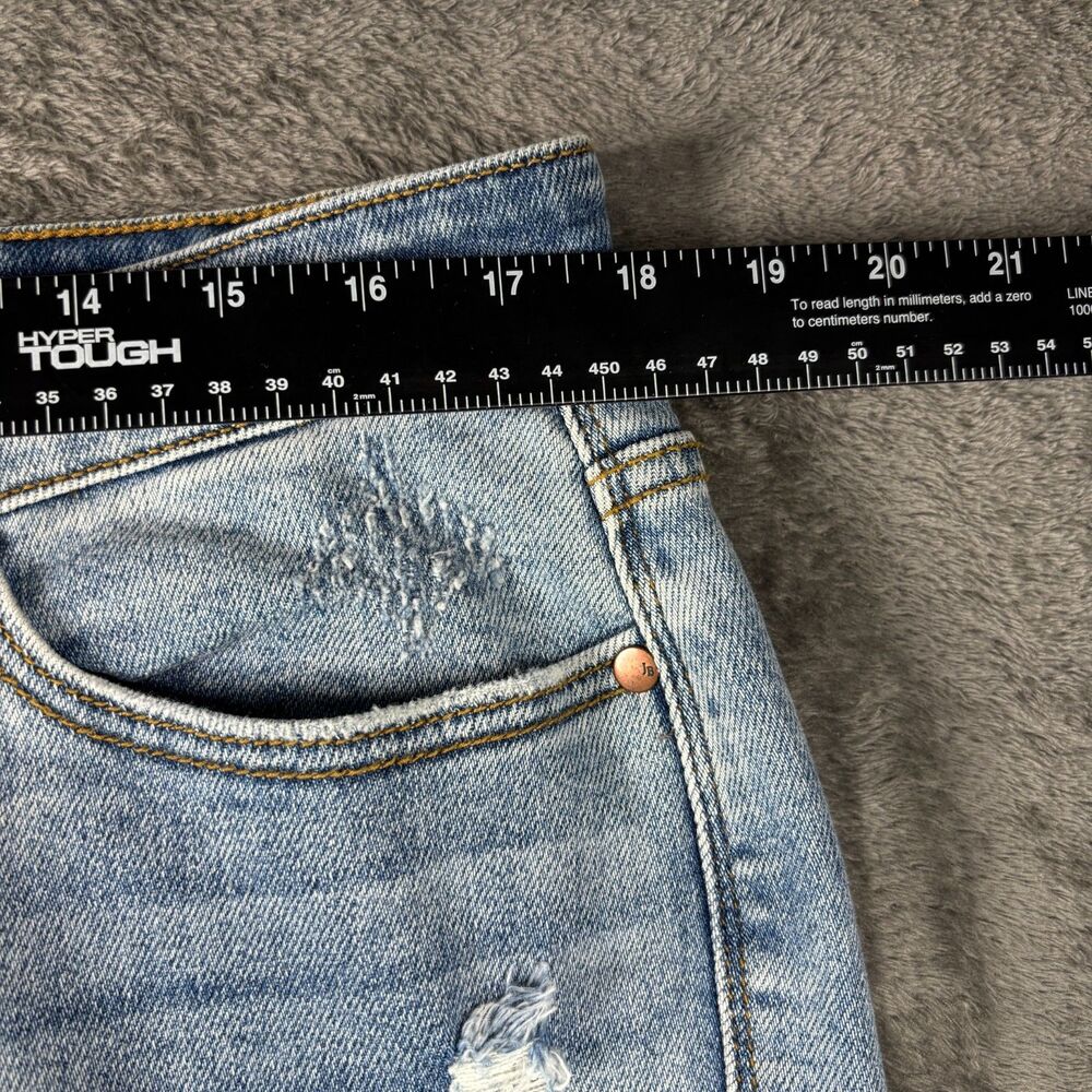 Judy Blue Women Boyfriend Jeans Distressed Light Wash Stretch Size 13/31 L278 - Picture 8 of 14